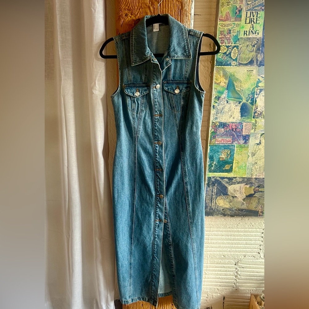 Forever 21 Blue Midi Dress Elegant Style